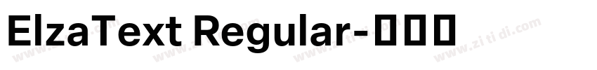 ElzaText Regular字体转换
